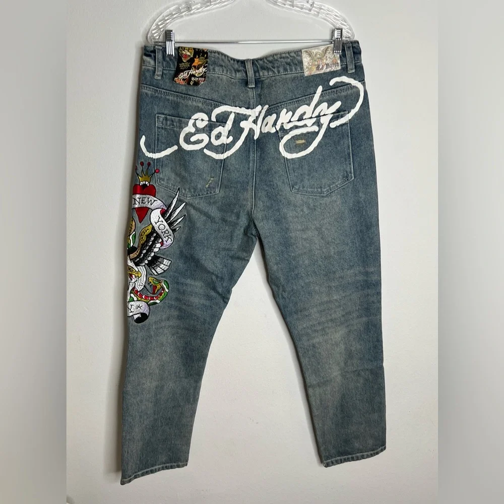 Ed Hardy New York City Blue Slim Fit Size 36